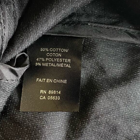 Stella Carakasi Black Full Zip Vest Metallic Flecks Women’s Medium Minimalist - Picture 10 of 11